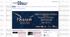 Desktop Screenshot of fundacionscholacantorum.org.ve